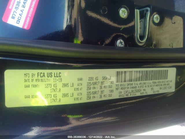 1C4PJLLB0LD569924 Jeep Cherokee Latitude Plus