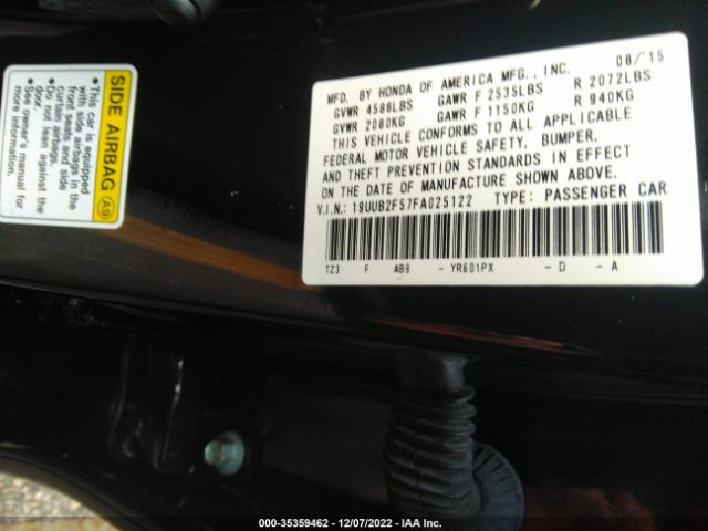 19UUB2F57FA025122 Acura Tlx V6 Tech