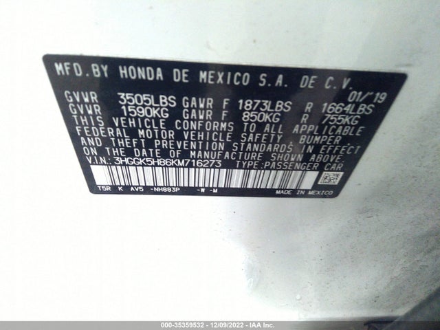 2019 Honda Fit, VIN: 3HGGK5H86KM716273