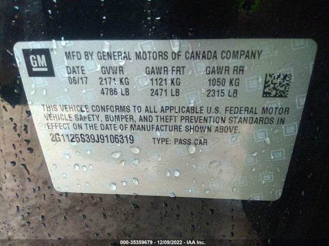 Chevrolet Impala Premier 2018 2G1125S39J9106319 Image 11