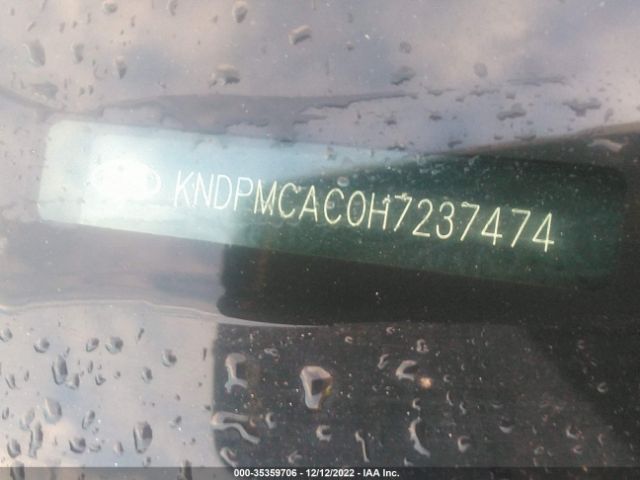 KNDPMCAC0H7237474 KIA Sportage Lx