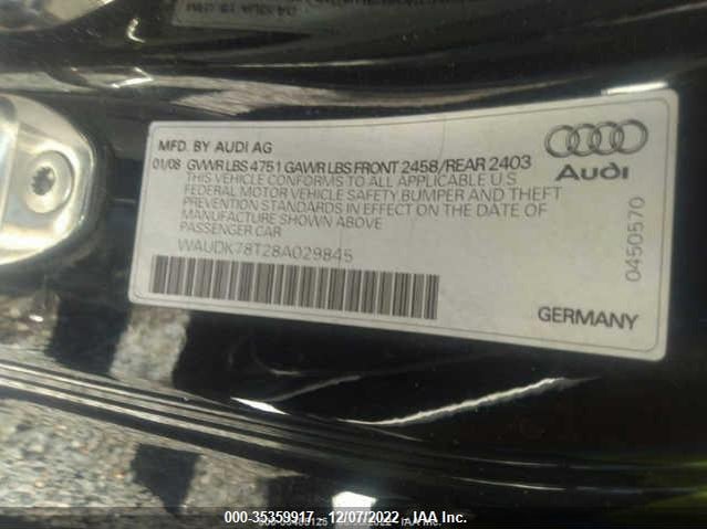 WAUDK78T28A029845 Audi A5