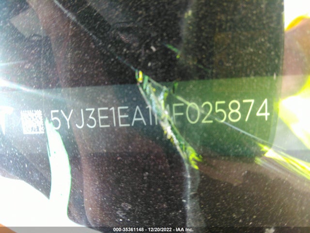 Tesla Model 3 Standard Range Plus 2021 5YJ3E1EA1MF025874 Image 10