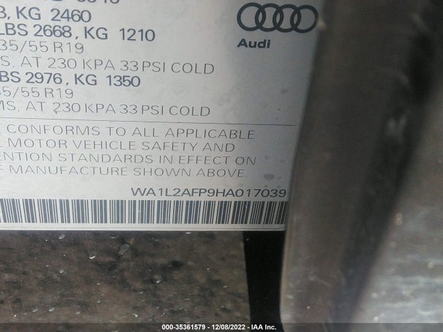 Audi Q5 Premium Plus 2017 WA1L2AFP9HA017039 Image 9