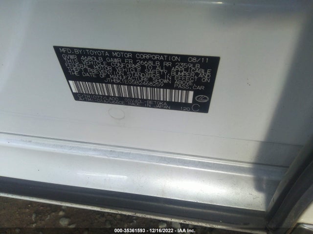 Lexus ES 350 2011 JTHBK1EG5B2468259 Image 10