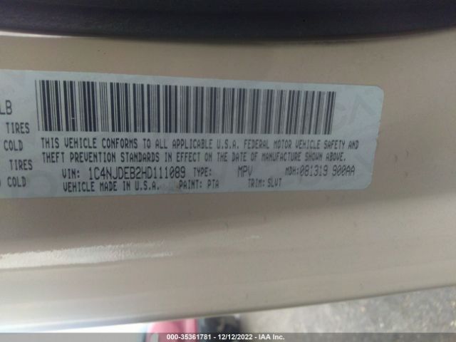 1C4NJDEB2HD111089 Jeep Compass High Altitude