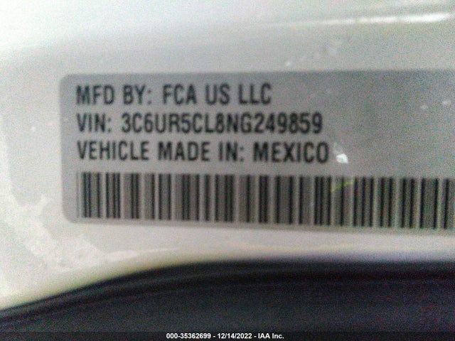 RAM 2500 Tradesman 2022 3C6UR5CL8NG249859 Image 10