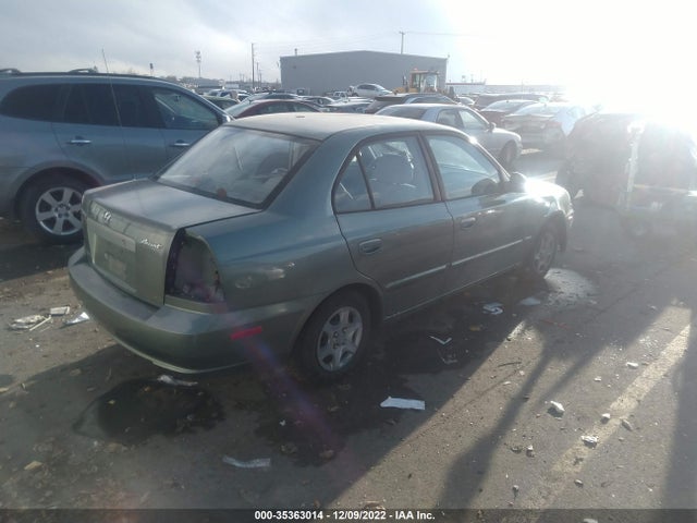 2004 HYUNDAI ACCENT GL VIN: KMHCG45C64U520359