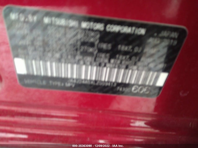 2020 Mitsubishi Outlander, VIN: JA4J24A5XLZ009413