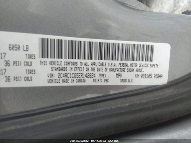 2C4RC1CG5ER142824 Chrysler Town & Country Touring-l