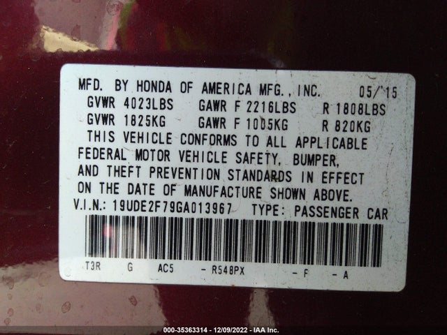 2016 Acura ILX, VIN: 19UDE2F79GA013967