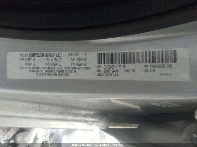 Dodge AVENGER SE 2012 1C3CDZAB2CN173178 Image 11