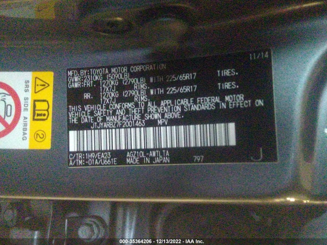 Lexus NX 200T 2015 JTJYARBZ7F2001463 Image 14