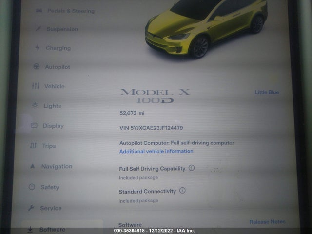 Tesla Model X 75d/100d/p100d 2018 5YJXCAE23JF124479 Image 8
