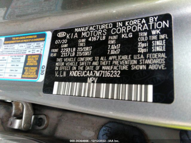 KNDEUCAA7M7116232 KIA SELTOS S