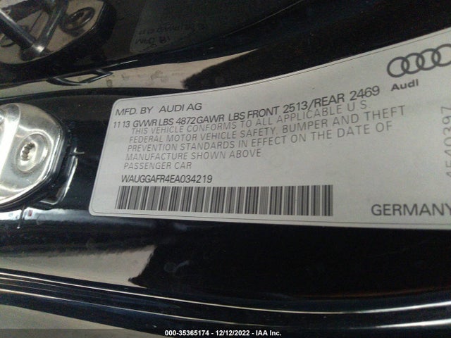 Audi S5 Premium Plus 2014 WAUGGAFR4EA034219 Image 9
