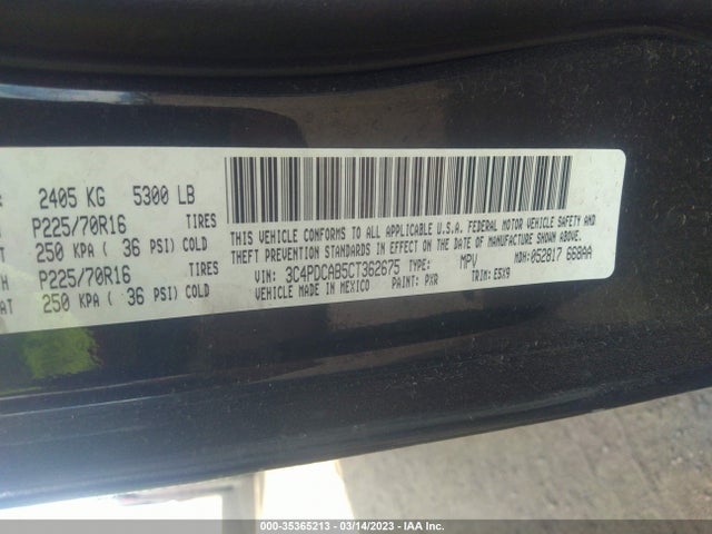 Dodge Journey American Value Pkg 2012 3C4PDCAB5CT362675 Image 11