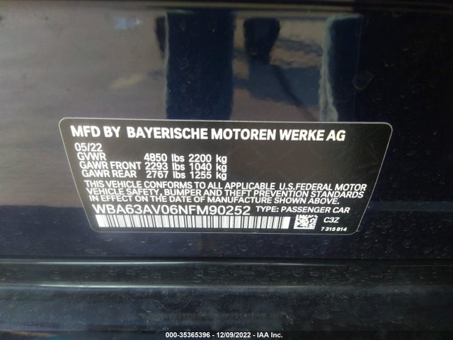 BMW 4 Series 430i 2022 аукцион фото