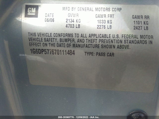 Cadillac CTS 2007 1G6DP577670111484 Image 10