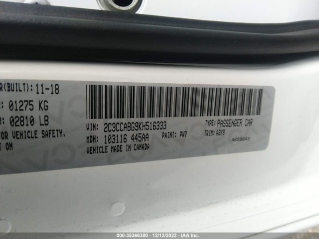 Chrysler 300 300s 2019 2C3CCABG9KH516333 Image 9