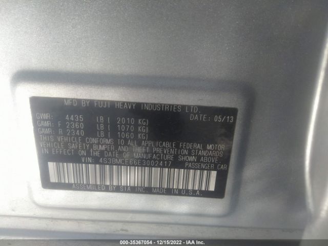 4S3BMCE66E3002417 Subaru Legacy 2.5i Premium
