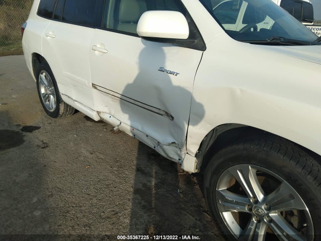 2008 TOYOTA HIGHLANDER SPORT VIN: JTEDS43A782048811