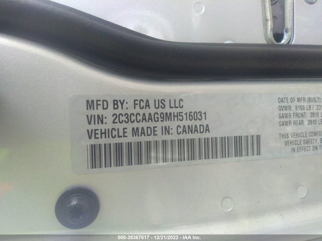 2C3CCAAG9MH516031 Chrysler 300 Touring