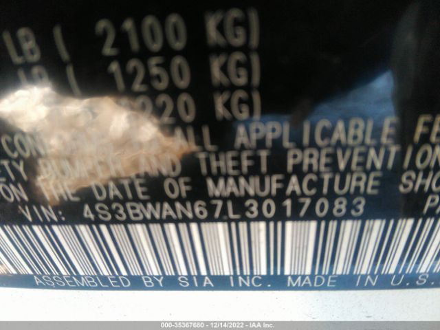 4S3BWAN67L3017083 Subaru Legacy