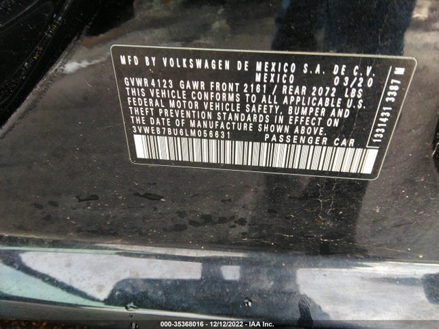 3VWEB7BU6LM056631 Volkswagen JETTA SEL
