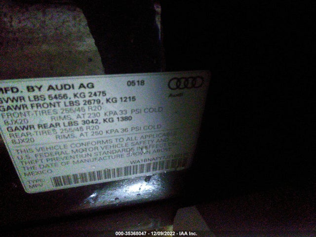 Audi Q5 Premium Plus 2018 WA1BNAFY7J2185175 Image 9