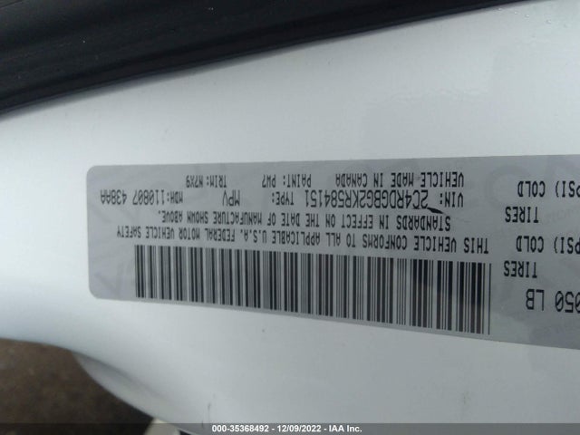 Dodge Grand Caravan Se Plus 2019 2C4RDGBG2KR584151 Image 9
