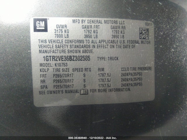 GMC Sierra 1500 Sle 2011 1GTR2VE36BZ302585 Image 10