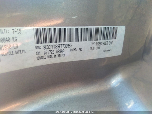 3C3CFFGE8FT732957 Fiat 500E