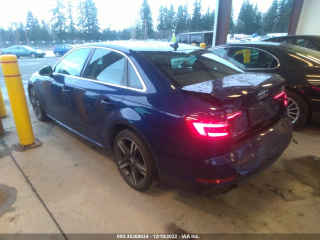 2017 AUDI A4 PREMIUM PLUS VIN: WAUENAF46HN037816