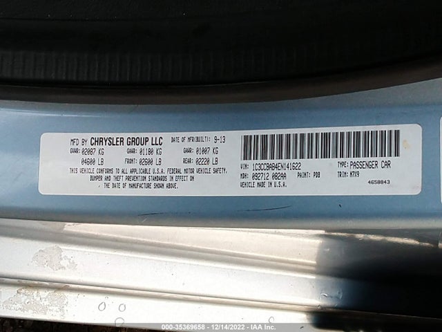 1C3CCBAB4EN141622 Chrysler 200 LX