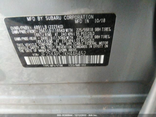 JF2SKAPC7KH446452 Subaru Forester Sport
