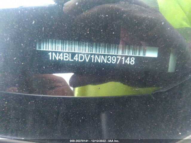 2022 NISSAN ALTIMA 2.5 SV VIN: 1N4BL4DV1NN397148