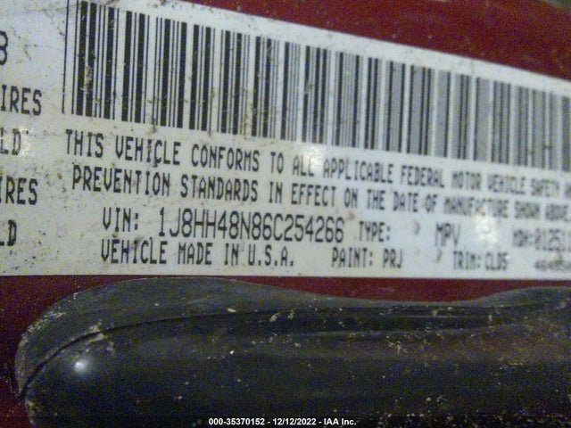 1J8HH48N86C254266 Jeep Commander