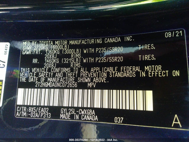 Lexus RX 2022 2T2HGMDA0NC072656 Image 10
