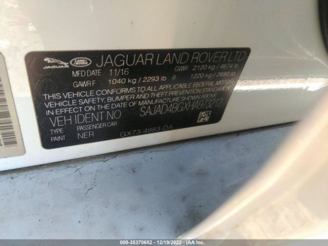 SAJAD4BGXHA973212 Jaguar Xe 25t Premium