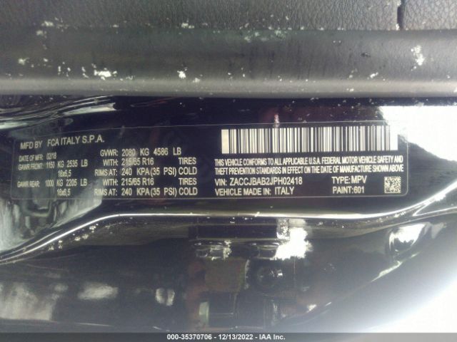 ZACCJBAB2JPH02418 Jeep Renegade Sport