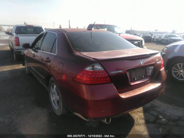 2006 HONDA ACCORD HYBRID VIN: JHMCN36456C000625