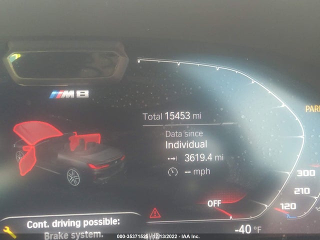 2022 BMW M8, VIN: WBSDZ0C07NCH70233
