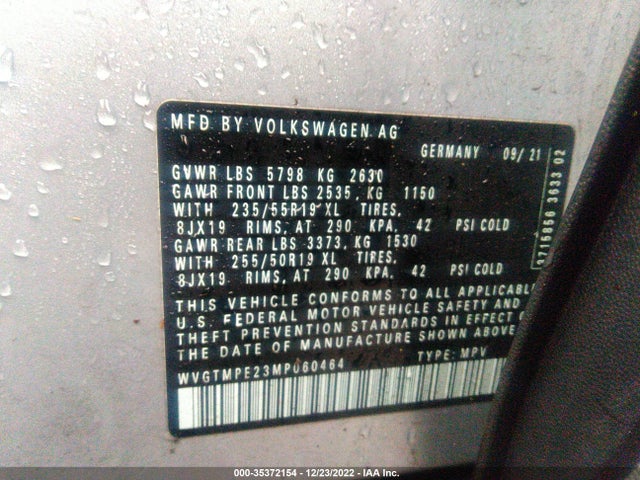 Volkswagen ID.4 PRO S 2021 WVGTMPE23MP060464 Image 9
