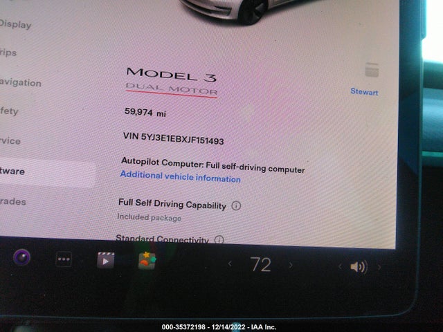 Tesla Model 3 Long Range 2018 5YJ3E1EBXJF151493 Image 15