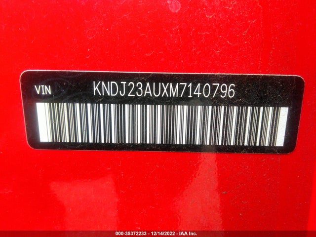 2021 KIA SOUL !/+/S VIN: KNDJ23AUXM7140796