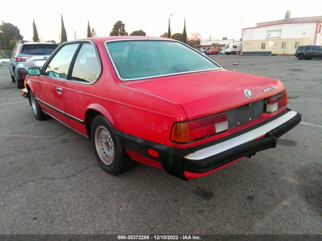 1986 BMW 635 CSI AUTOMATIC VIN: WBAEC8406G0613544