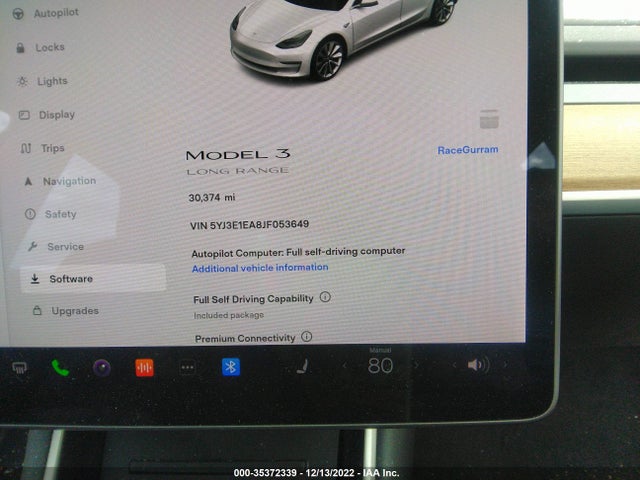 Tesla MODEL 3 2018 5YJ3E1EA8JF053649 Image 9