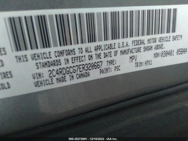 2C4RDGCG7ER320667 Dodge Grand Caravan Sxt