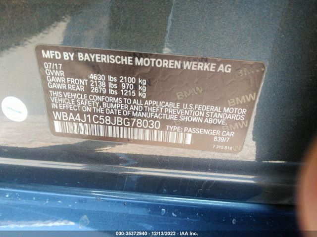 WBA4J1C58JBG78030 BMW 4 Series 430i